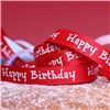 Order Cake Ribbons - Happy Birthday Red